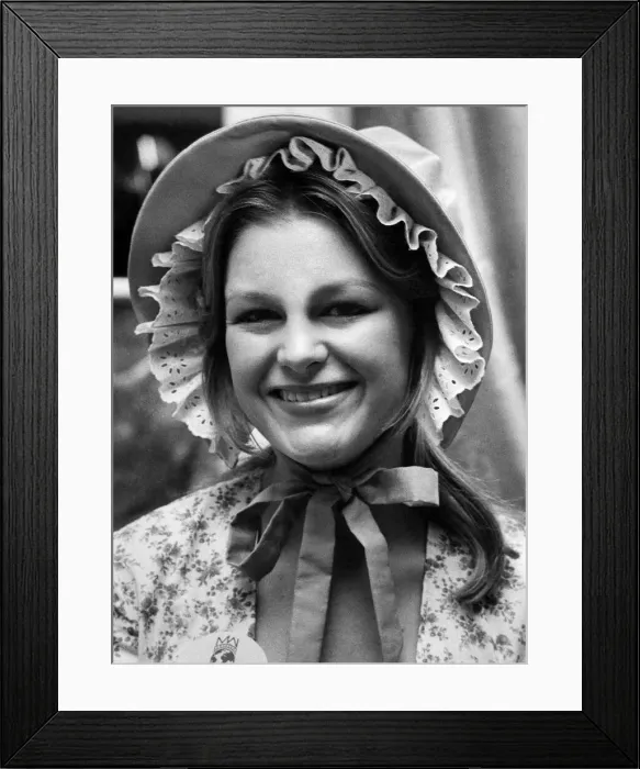 Framed Print : Finalists of the Miss World beauty contest were guests of honour at a luncheon