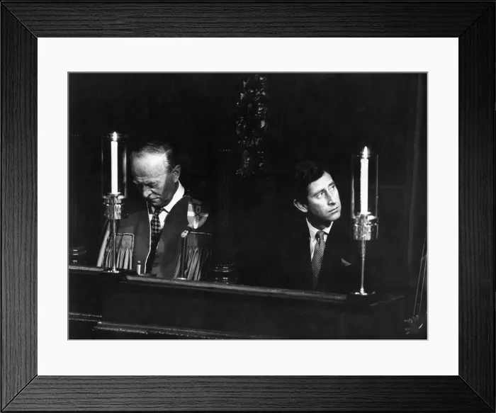 Framed Print : Lord Astor of Hever with Prince Charles. June 1982 P017225