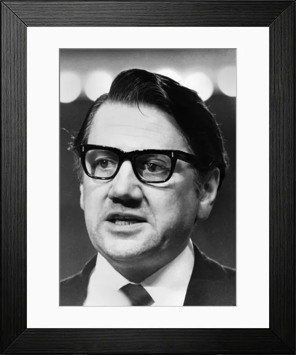 Framed Print : Norman Atkinson, MP for Tottenham, photographed during the 1973 Labour Party conference Framed Print : Norman Atkinson, MP for Tottenham, photographed during the 1973 Labour Party conference