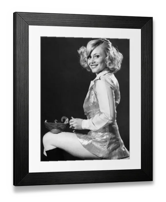 Framed Print : Its Golden Shot girl Anne Aston as Aladdin, in panto at the Theatre Royal Framed Print : Its Golden Shot girl Anne Aston as Aladdin, in panto at the Theatre Royal