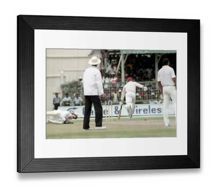 Framed Print : Cricket 5th Test. West Indies v. England. April 1990 90-2286-068 Antigua Recreation Framed Print : Cricket 5th Test. West Indies v. England. April 1990 90-2286-068 Antigua Recreation