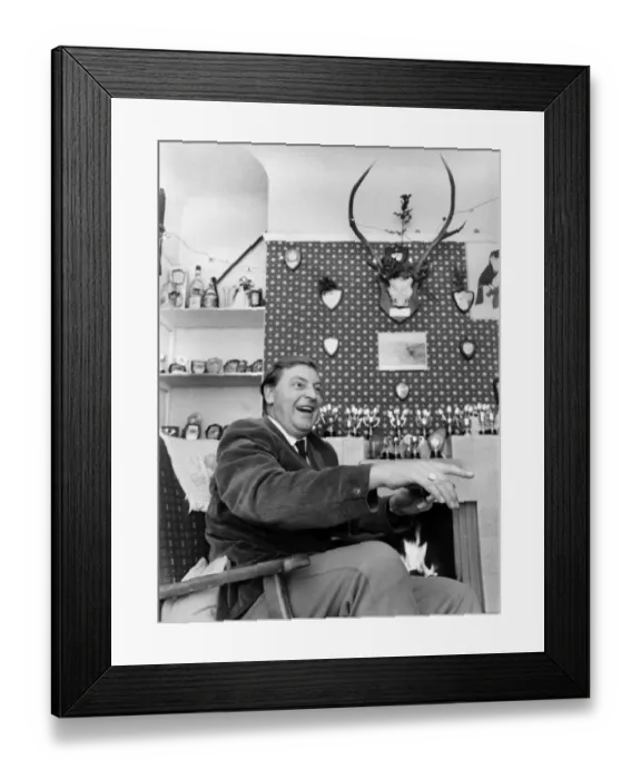 Framed Print : Derek Blaster Bates, the comedian, singer and demolition expert