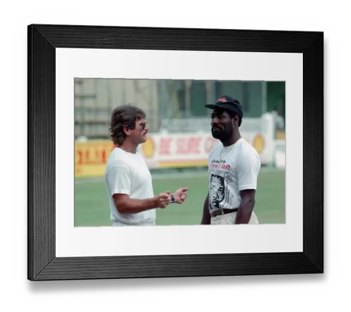 Framed Print : Cricket 1st Test. West Indies v. England. February 1990 90-1173A-261