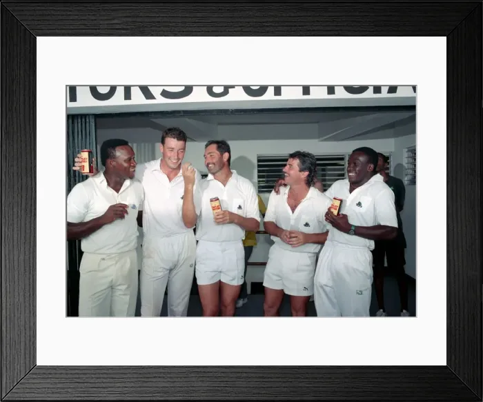 Framed Print : Cricket 1st Test. West Indies v. England. February 1990 90-1173A