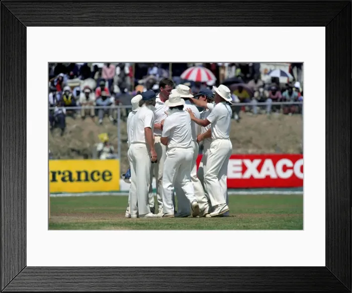 Framed Print : Cricket 1st Test. West Indies v. England. February 1990 90-1173A-090 Framed Print : Cricket 1st Test. West Indies v. England. February 1990 90-1173A-090