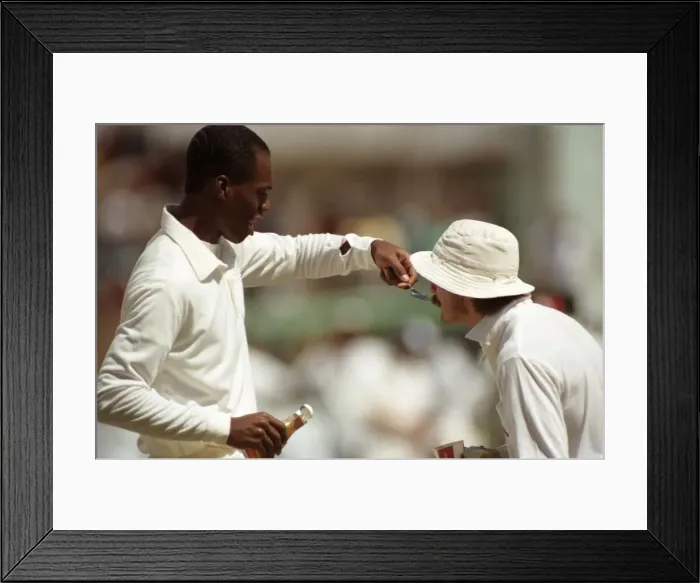 Framed Print : Cricket 1st Test. West Indies v. England. February 1990 90-1173A-176 Framed Print : Cricket 1st Test. West Indies v. England. February 1990 90-1173A-176