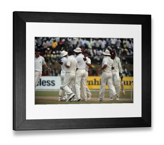 Framed Print : Cricket 1st Test. West Indies v. England. February 1990 90-1173A-112