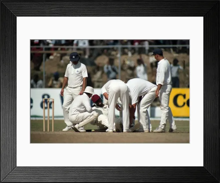 Framed Print : Cricket 1st Test. West Indies v. England. February 1990 90-1173A-058 Framed Print : Cricket 1st Test. West Indies v. England. February 1990 90-1173A-058
