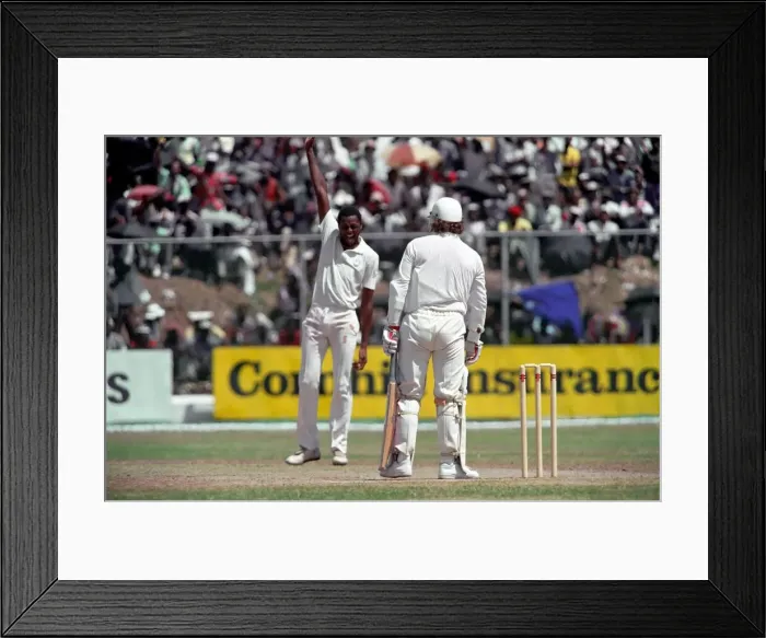 Framed Print : Cricket 1st Test. West Indies v. England. February 1990 90-1173A-028 Framed Print : Cricket 1st Test. West Indies v. England. February 1990 90-1173A-028