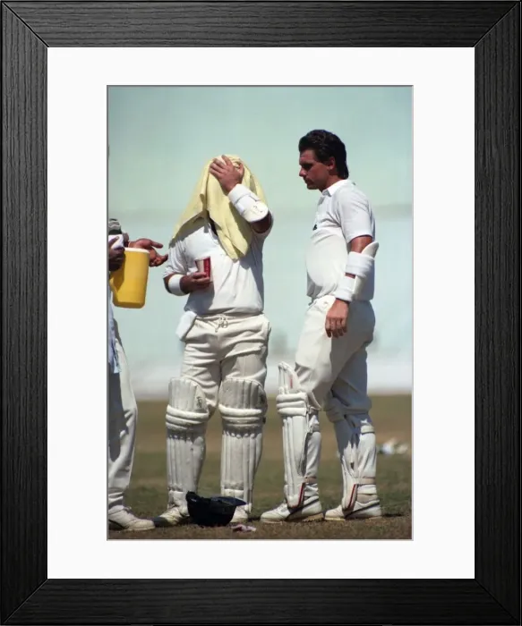 Framed Print : Cricket 1st Test. West Indies v. England. February 1990 90-1173A-040 Framed Print : Cricket 1st Test. West Indies v. England. February 1990 90-1173A-040