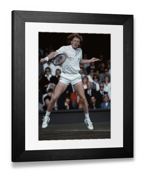 Framed Print : Wimbledon Tennis. Boris Becker (Winner). June 1988 88-3397-097
