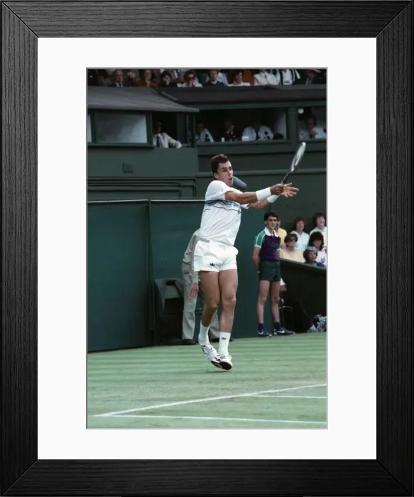Framed Print : Wimbledon. Ivan Lendl v. Darren Cahill. June 1988 88-3342-078 Framed Print : Wimbledon. Ivan Lendl v. Darren Cahill. June 1988 88-3342-078