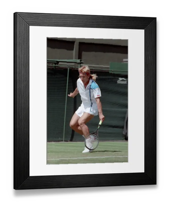 Framed Print : Wimbledon. Martina Navratilova. June 1988 88-3373-030
