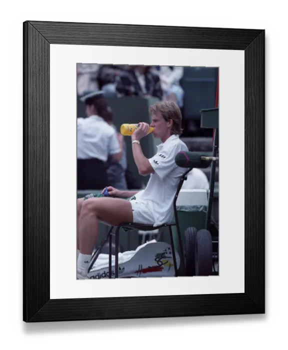 Framed Print : Wimbledon. Stefen Edberg. July 1988 88-3550-019 Framed Print : Wimbledon. Stefen Edberg. July 1988 88-3550-019