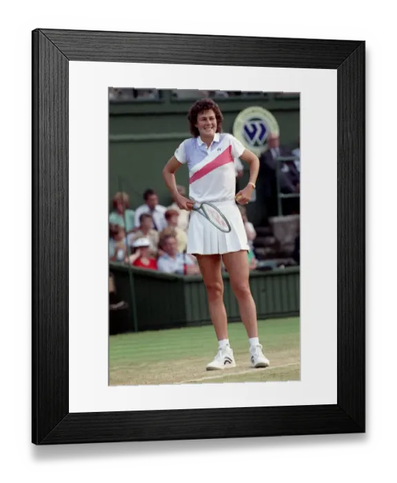 Framed Print : Wimbledon. Steffi Graf (Women Singles Winner) v. Pam Shriver. June 1988 88-3518-109 Framed Print : Wimbledon. Steffi Graf (Women Singles Winner) v. Pam Shriver. June 1988 88-3518-109