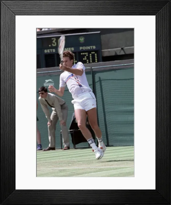 Framed Print : Wimbledon. Jimmy Connors. June 1988 88-3372-045 Framed Print : Wimbledon. Jimmy Connors. June 1988 88-3372-045