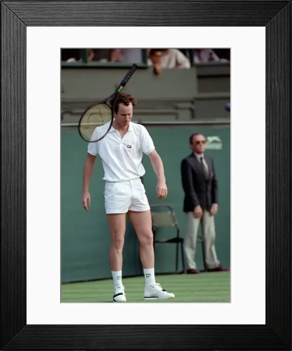 Framed Print : Wimbledon. John McEnroe. June 1988 88-3372-120 Framed Print : Wimbledon. John McEnroe. June 1988 88-3372-120