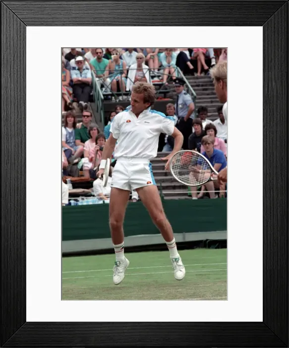 Framed Print : Wimbledon Tennis. John Lloyd. June 1988 88-3422-037 Framed Print : Wimbledon Tennis. John Lloyd. June 1988 88-3422-037