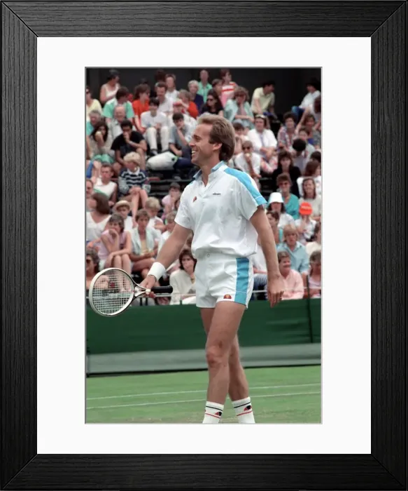 Framed Print : Wimbledon Tennis. John Lloyd. June 1988 88-3422-041 Framed Print : Wimbledon Tennis. John Lloyd. June 1988 88-3422-041