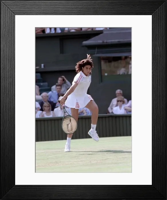Framed Print : Wimbledon. Gabriella Sabitini v. Radka Zrubakova. June 1988 88-3372-095 Framed Print : Wimbledon. Gabriella Sabitini v. Radka Zrubakova. June 1988 88-3372-095