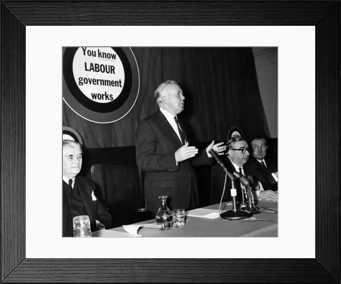 Framed Print : General Election 1966. Labour party election manifesto. Mr Framed Print : General Election 1966. Labour party election manifesto. Mr