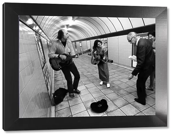 The tube thumpers. Londons 'buskers'- itinerant street musicians - are