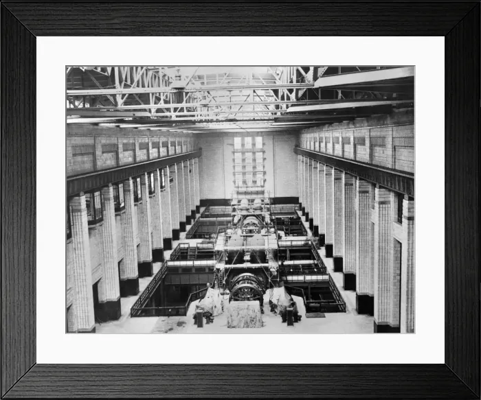Framed Print : Electricity: the Turbine Room at Battersea Power Station. OP 639 H