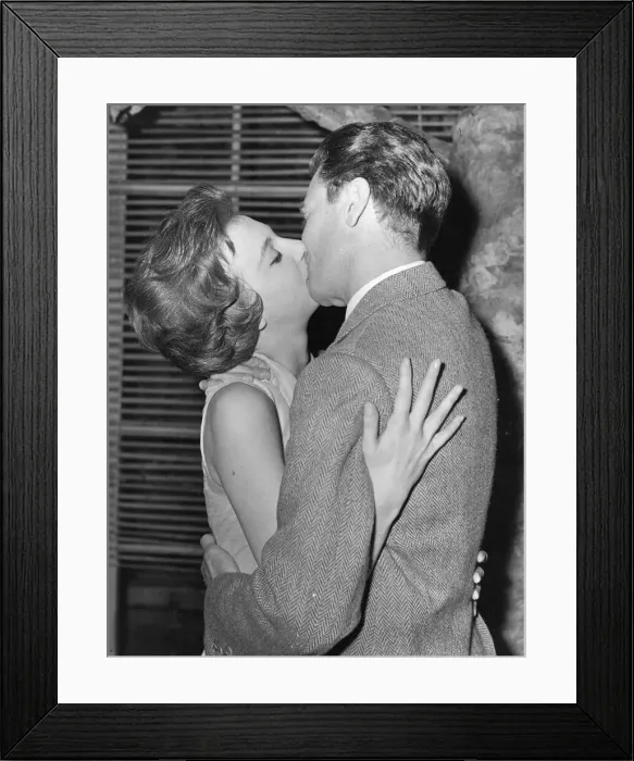 Framed Print : Anna Massey embraces Richard Gale in the T. S. Eliots play Framed Print : Anna Massey embraces Richard Gale in the T. S. Eliots play