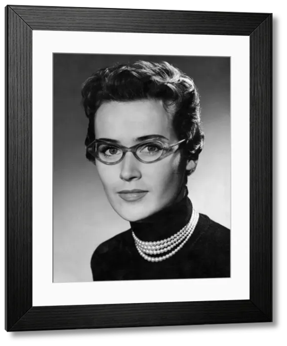 Framed Print : Glasses : Spectacles : Fashion. November 1953 P018643