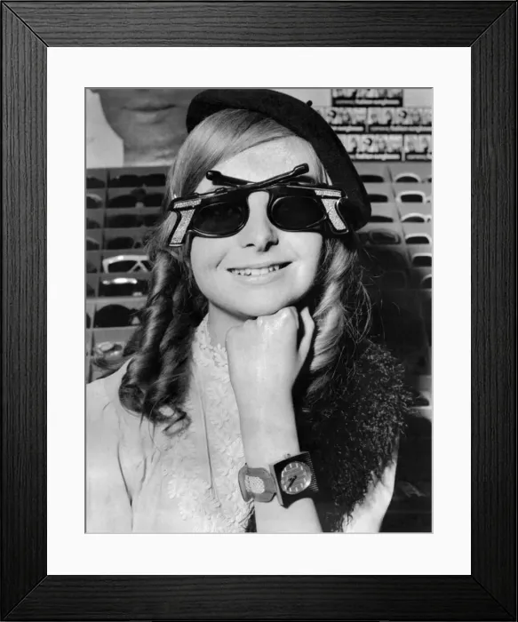 Framed Print : Glasses: Spectacles: Sunglasses: Fashion. Andrea Rawes, 17, of Blackpool Framed Print : Glasses: Spectacles: Sunglasses: Fashion. Andrea Rawes, 17, of Blackpool