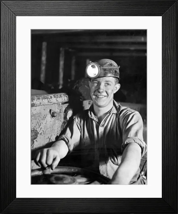 Framed Print : Mechanised Mining. One of the pioneers of the modern system of Intensive Framed Print : Mechanised Mining. One of the pioneers of the modern system of Intensive