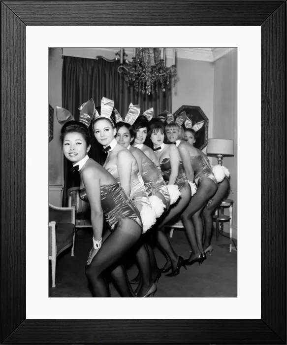 Framed Print : Seven honey bunnies. October 1964 P018585 Framed Print : Seven honey bunnies. October 1964 P018585