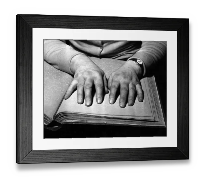 Framed Print : Gentle, quick, confident. The hands that mean sight to Miss Whitehead Framed Print : Gentle, quick, confident. The hands that mean sight to Miss Whitehead