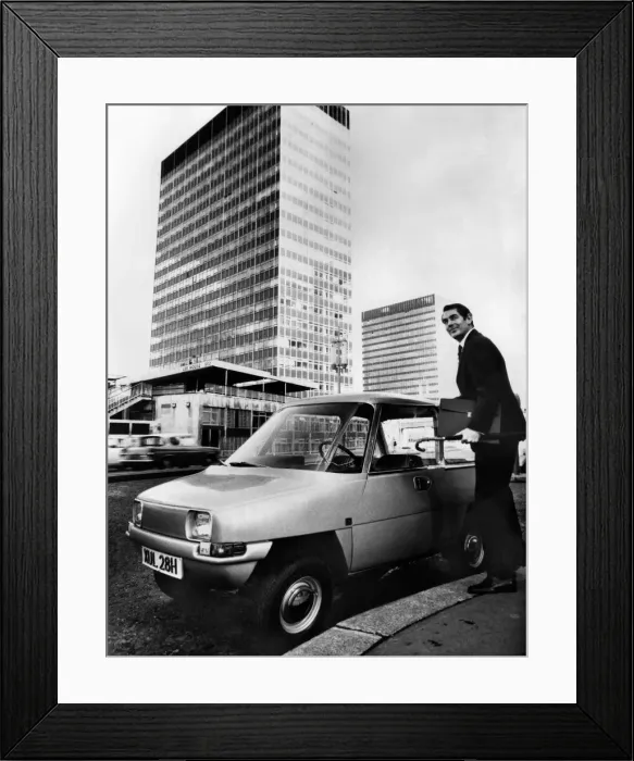Framed Print : Current car. This is the first electric car to go into production since World War II