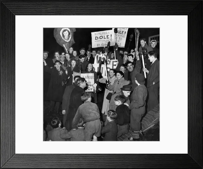 Framed Print : These lads and lassies carrying banners, shouting slogans Framed Print : These lads and lassies carrying banners, shouting slogans