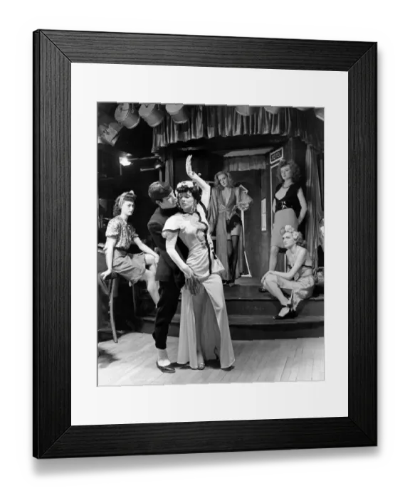 Framed Print : Night clubs swing back to life. High sport of Cabaret Club floor-show