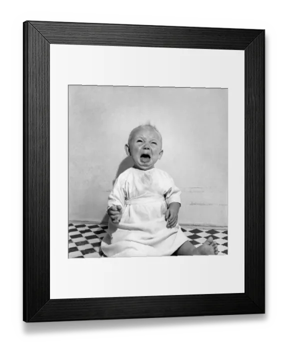 Framed Print : Baby Expressions. Michael Curtis. August 1952 C4016-004