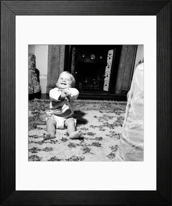 Framed Print : James Henry Luck (10 Months) of Saltfleetby (Lincs). Who escaped injury