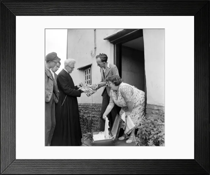 Framed Print : New Knickers Vicar Rev. Joseph R. Holmes - Hadstock