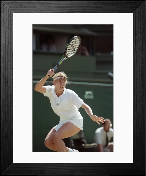 Framed Print : Wimbledon Ladies Tennis Final. Steffi Graf v. Gabriella Sabatini. July 1991 91-4293-167 Framed Print : Wimbledon Ladies Tennis Final. Steffi Graf v. Gabriella Sabatini. July 1991 91-4293-167