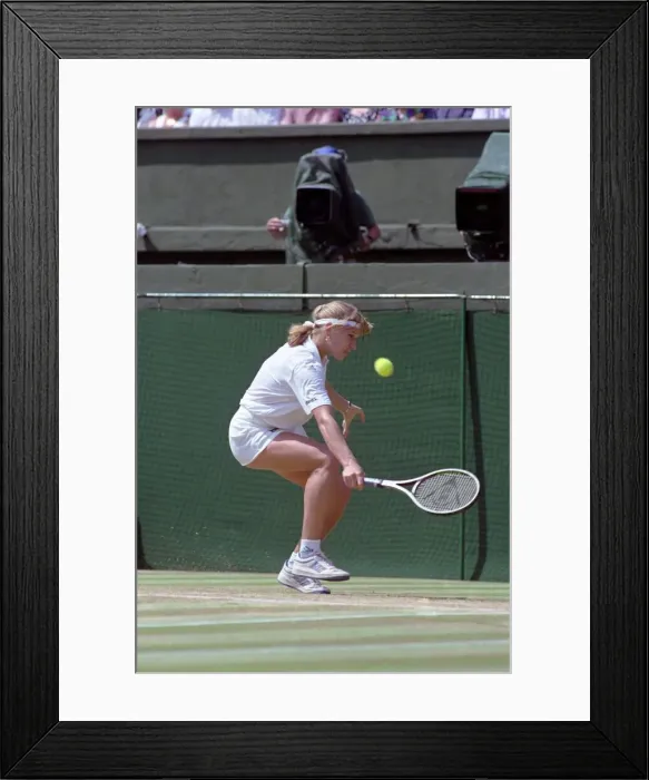Framed Print : Wimbledon Ladies Tennis Final. Steffi Graf v. Gabriella Sabatini. July 1991 91-4293-104 Framed Print : Wimbledon Ladies Tennis Final. Steffi Graf v. Gabriella Sabatini. July 1991 91-4293-104