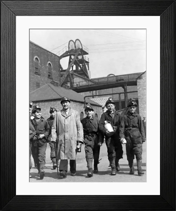 Framed Print : Coal Miners boys. June 1942 P018192 Framed Print : Coal Miners boys. June 1942 P018192