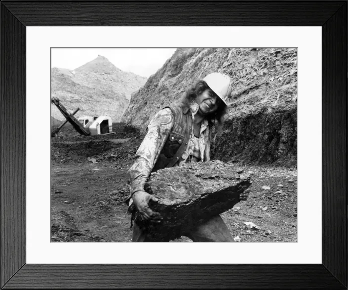 Framed Print : Pictures taken at the Open Cast Coal Mine at Mitchesons Gill, near Durham