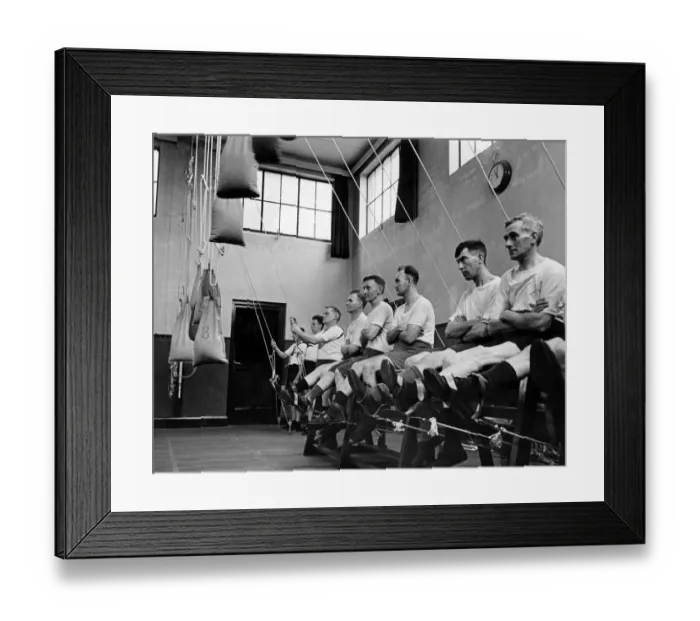 Framed Print : Miners who have received severe injuries, some to the spine, others to the legs or arm