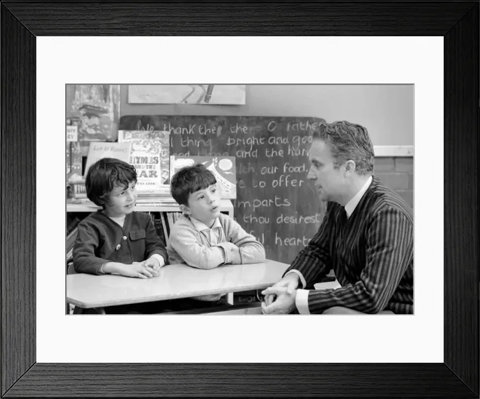 Framed Print : The man who talks to children, Harold Williamson (in the Bernard Braden show Framed Print : The man who talks to children, Harold Williamson (in the Bernard Braden show