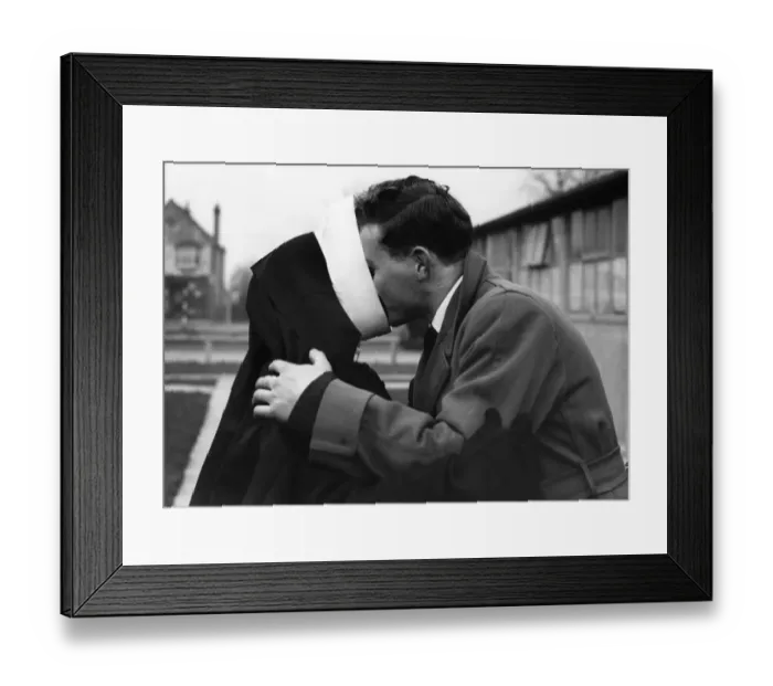 Framed Print : Brother And Sister, The nuns wimple hides a kiss - and a story Framed Print : Brother And Sister, The nuns wimple hides a kiss - and a story