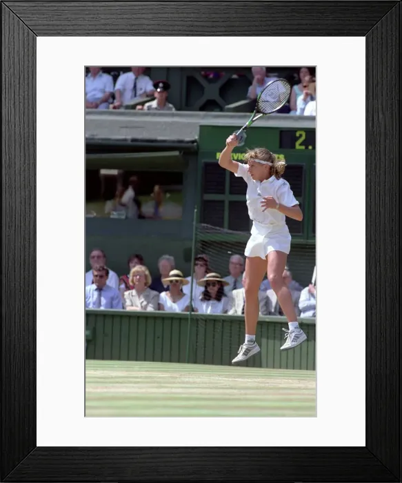 Framed Print : Wimbledon Ladies Tennis Final. Steffi Graf v. Gabriella Sabatini. July 1991 91-4293-101 Framed Print : Wimbledon Ladies Tennis Final. Steffi Graf v. Gabriella Sabatini. July 1991 91-4293-101
