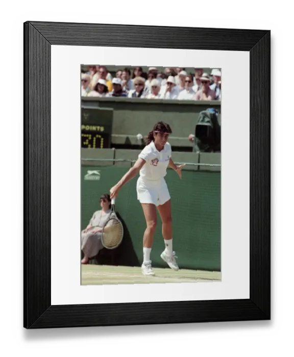 Framed Print : Wimbledon Ladies Final + Royal. Steffi Graf v. Gabriella Sabatini. July 1991 91-4293-080