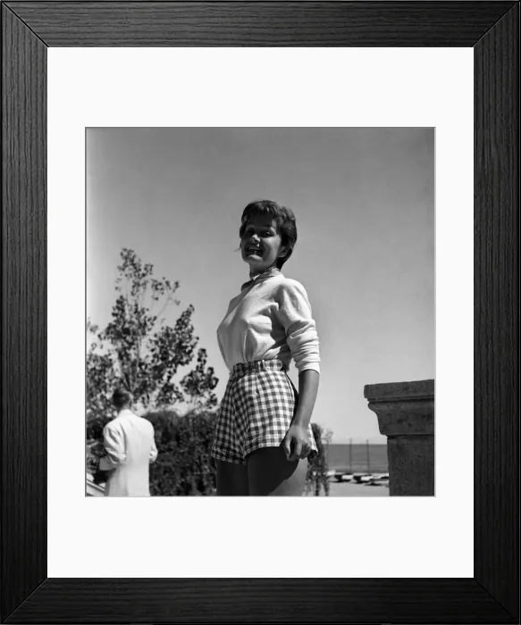 Framed Print : Italian actress Novella Paragini in Venice. September 1952 C4487