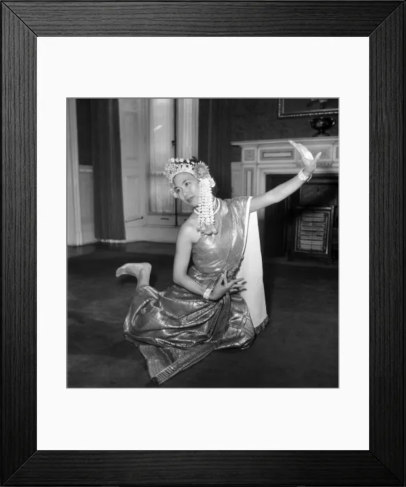Framed Print : A Balinese Dancer performing. September 1952 C4456 Framed Print : A Balinese Dancer performing. September 1952 C4456